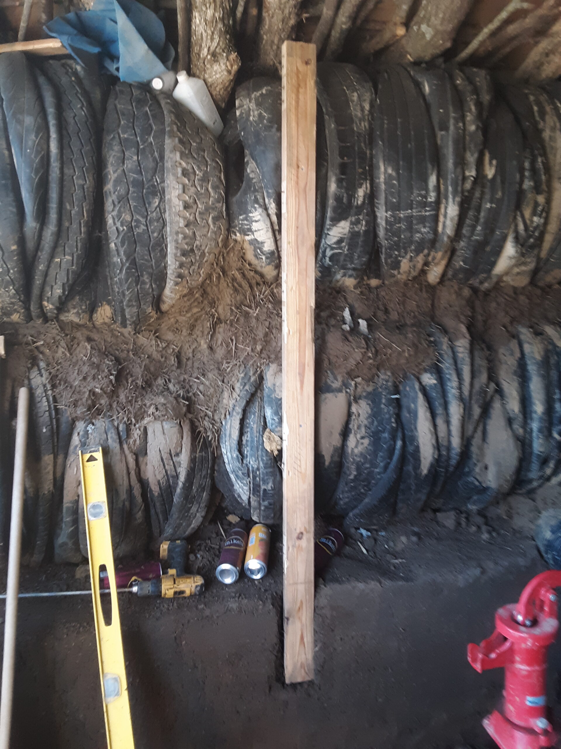 Tire Bale Cabin
