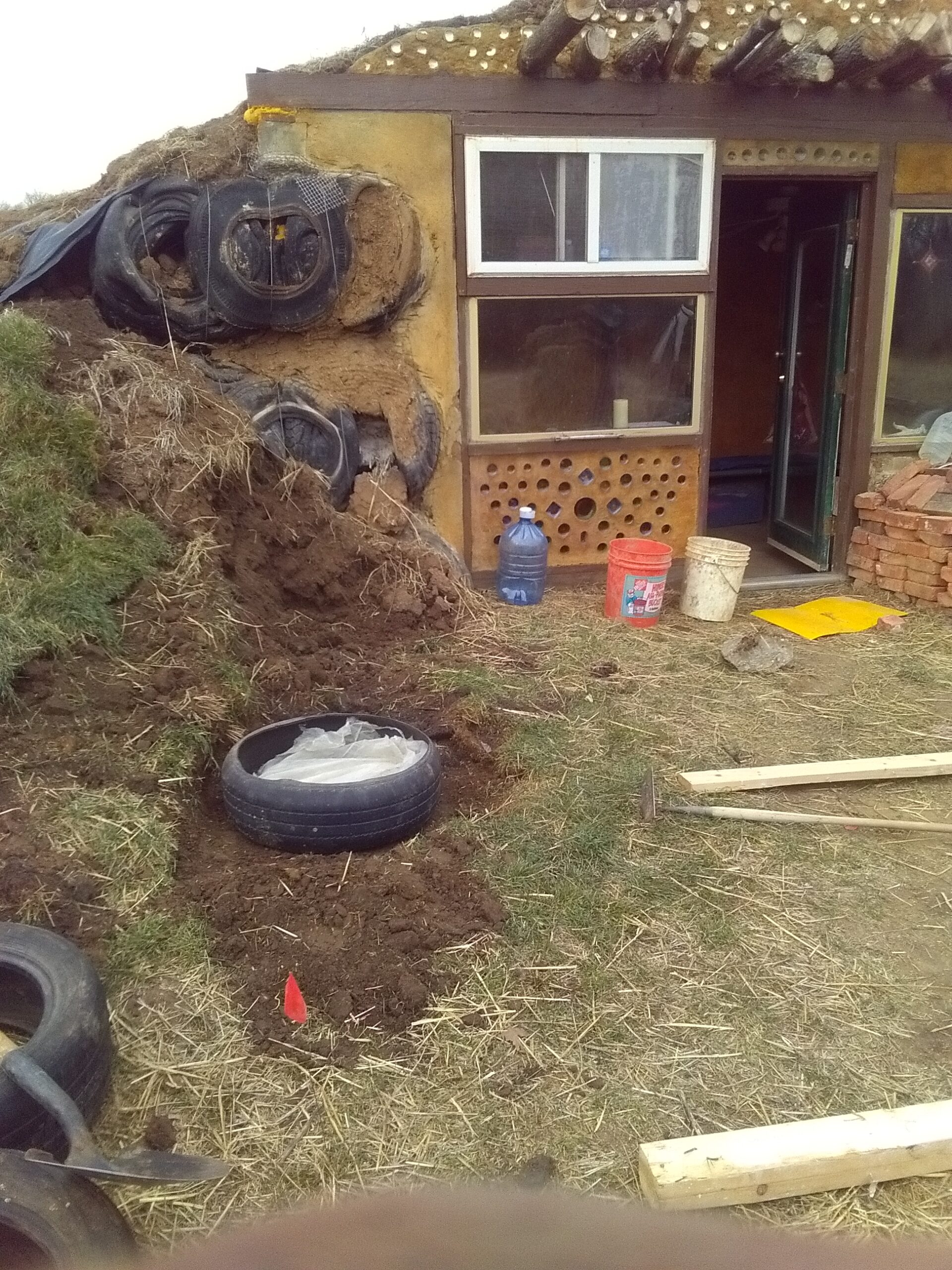 Tire Bale Cabin